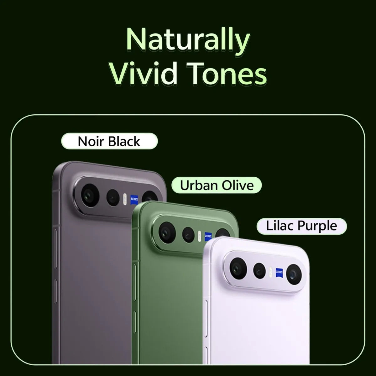 vivo X300 FE 5G (12GB RAM, 256GB Storage) | Snapdragon 8 Gen 5 | 6500mAh Battery | ZEISS 50MP Camera | Urban Olive